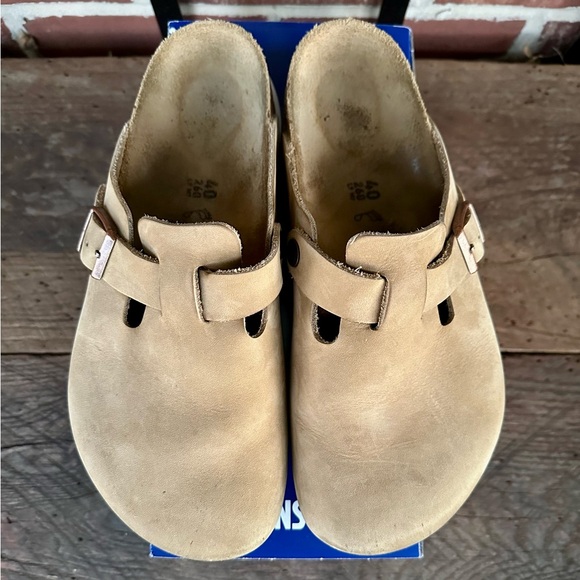 Birkenstock Boston Oiled Leather Tobacco Brown Clog - US 9-9.5, EU 40 - Picture 7 of 9